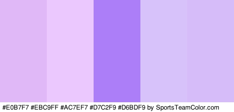 #E0B7F7 #EBC9FF #AC7EF7 #D7C2F9 #D6BDF9 Colors