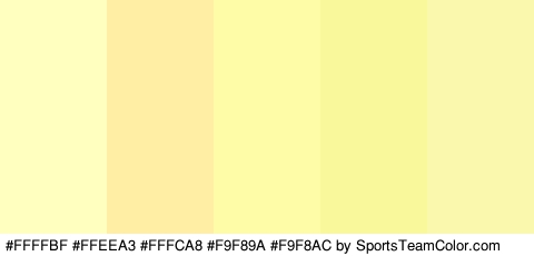 #FFFFBF #FFEEA3 #FFFCA8 #F9F89A #F9F8AC Colors