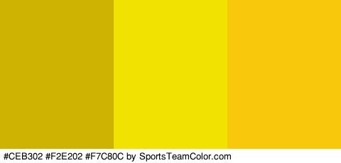 #CEB302 #F2E202 #F7C80C Colors