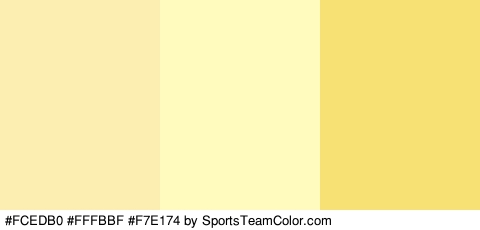 #FCEDB0 #FFFBBF #F7E174 Colors