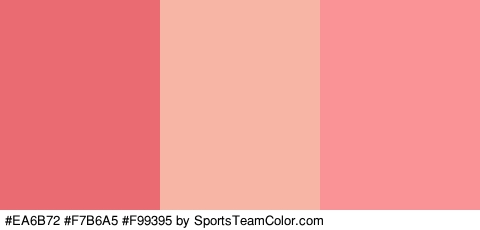 #EA6B72 #F7B6A5 #F99395 Colors