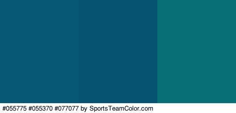 #055775 #055370 #077077 Colors