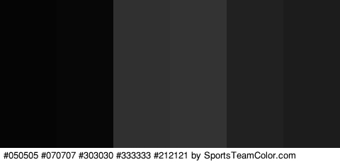 #050505 #070707 #303030 #333333 #212121 #1C1C1C Colors