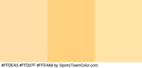 #FFDEA5 #FFD27F #FFE4A8 Colors