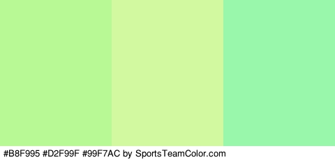 #B8F995 #D2F99F #99F7AC Colors