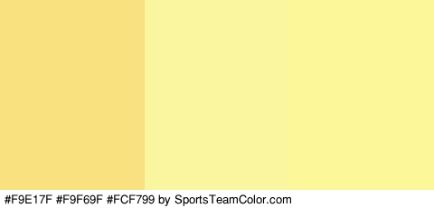 #F9E17F #F9F69F #FCF799 Colors