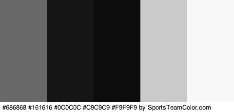 #686868 #161616 #0C0C0C #C9C9C9 #F9F9F9 Colors