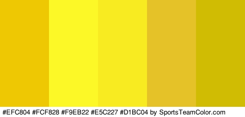 #EFC804 #FCF828 #F9EB22 #E5C227 #D1BC04 Colors