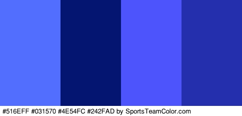 #516EFF #031570 #4E54FC #242FAD Colors