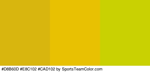 #D8B60D #E8C102 #CAD102 Colors