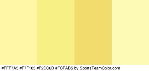 #FFF7A5 #F7F185 #F2DC6D #FCFAB5 Colors