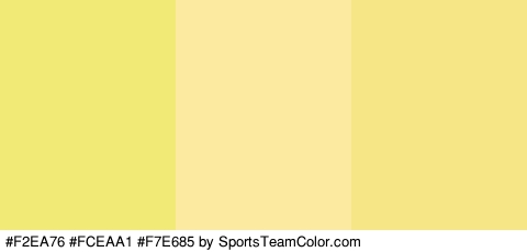 #F2EA76 #FCEAA1 #F7E685 Colors