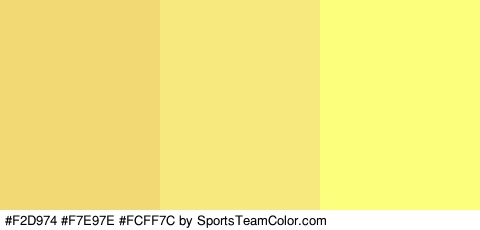 #F2D974 #F7E97E #FCFF7C Colors