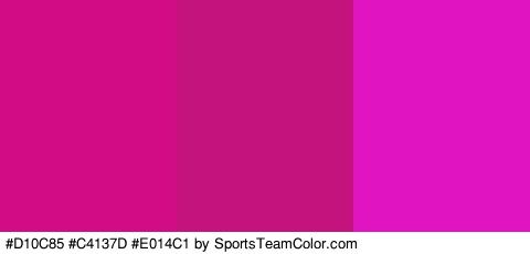 #D10C85 #C4137D #E014C1 Colors