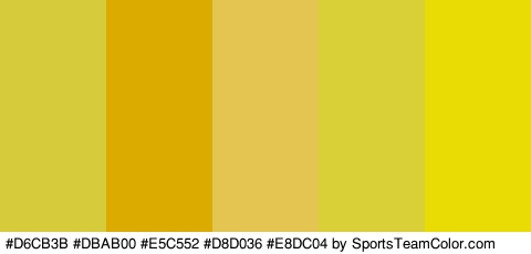 #D6CB3B #DBAB00 #E5C552 #D8D036 #E8DC04 Colors