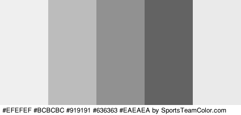 #EFEFEF #BCBCBC #919191 #636363 #EAEAEA Colors