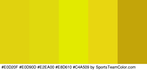 #E0D20F #E0D90D #E2EA00 #E8D610 #C4A509 Colors