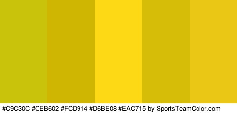 #C9C30C #CEB602 #FCD914 #D6BE08 #EAC715 Colors