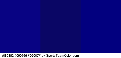 #080382 #090666 #02007F Colors