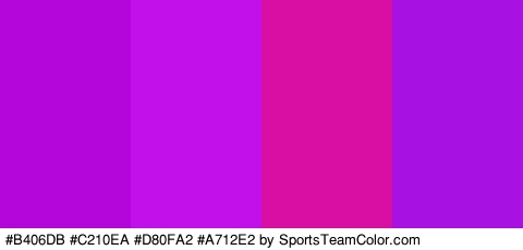 #B406DB #C210EA #D80FA2 #A712E2 Colors