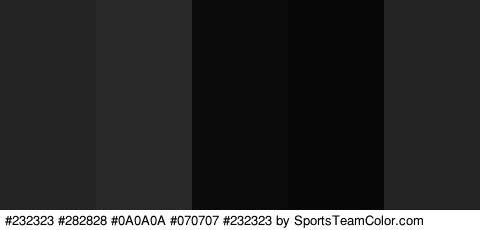 #232323 #282828 #0A0A0A #070707 #232323 Colors