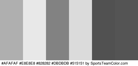 #AFAFAF #E8E8E8 #828282 #DBDBDB #515151 #545454 Colors