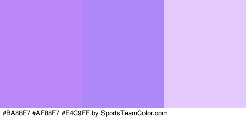 #BA88F7 #AF88F7 #E4C9FF Colors