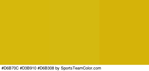 #D6B70C #D3B910 #D6B308 Colors