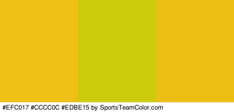 #EFC017 #CCCC0C #EDBE15 Colors