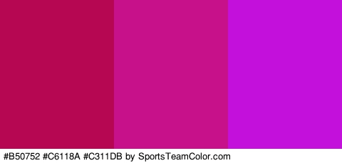 #B50752 #C6118A #C311DB Colors