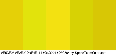 #E5CF06 #E2E20D #F4E111 #D6D204 #D8C704 Colors