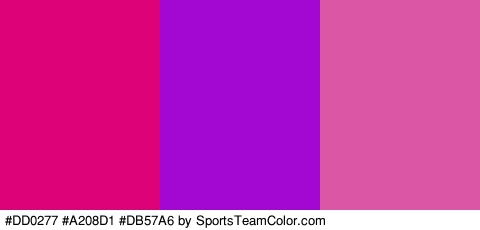 #DD0277 #A208D1 #DB57A6 Colors