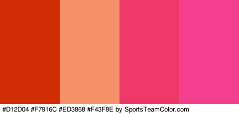 #D12D04 #F7916C #ED3868 #F43F8E Colors