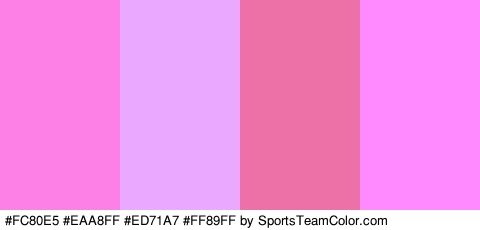 #FC80E5 #EAA8FF #ED71A7 #FF89FF Colors