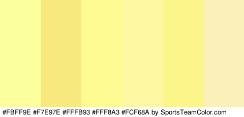 #FBFF9E #F7E97E #FFFB93 #FFF8A3 #FCF68A #FCF0BA Colors