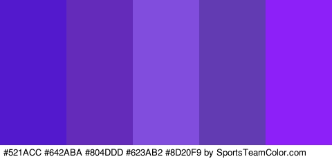 #521ACC #642ABA #804DDD #623AB2 #8D20F9 Colors