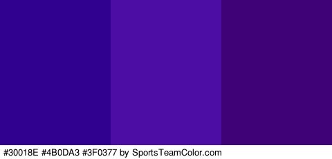 #30018E #4B0DA3 #3F0377 Colors