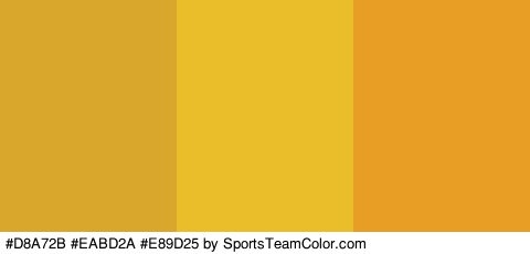 #D8A72B #EABD2A #E89D25 Colors