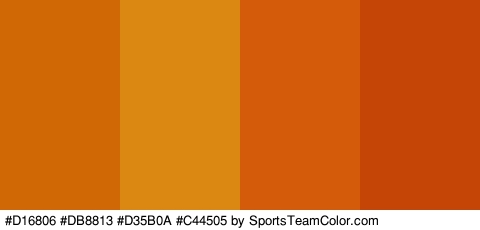 #D16806 #DB8813 #D35B0A #C44505 Colors