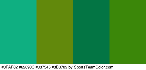 #0FAF82 #62890C #037545 #3B8709 Colors