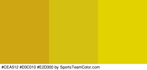 #CEA512 #D3C010 #E2D300 Colors