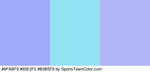 #9FABF9 #93E2F2 #B3B5F9 Colors