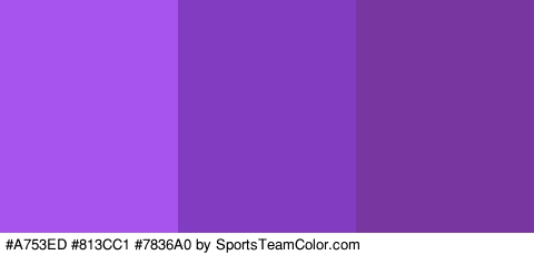 #A753ED #813CC1 #7836A0 Colors