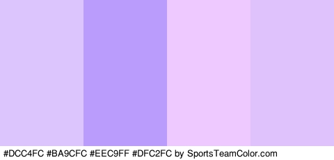 #DCC4FC #BA9CFC #EEC9FF #DFC2FC Colors