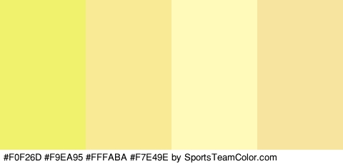 #F0F26D #F9EA95 #FFFABA #F7E49E Colors