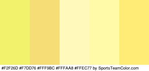 #F2F26D #F7DD76 #FFF9BC #FFFAA8 #FFEC77 Colors