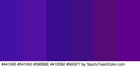 #4410A5 #5410A3 #390B8E #410D82 #560977 #5F008C Colors