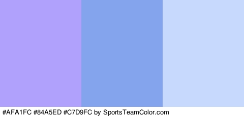 #AFA1FC #84A5ED #C7D9FC Colors