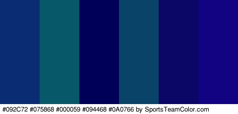 #092C72 #075868 #000059 #094468 #0A0766 #120382 Colors