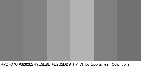 #7C7C7C #828282 #9E9E9E #B2B2B2 #7F7F7F #727272 Colors